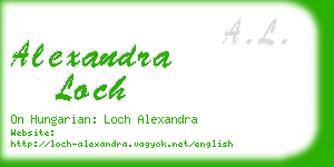 alexandra loch business card